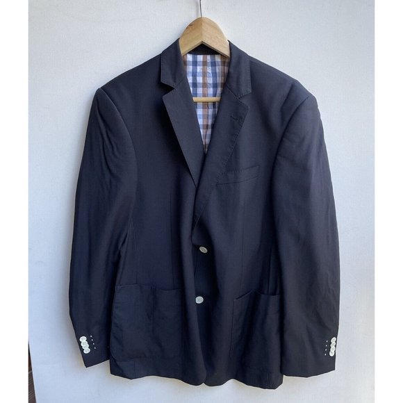 Rover & Lakes Black Blazer Jacket Super 100 - Picture 1 of 6